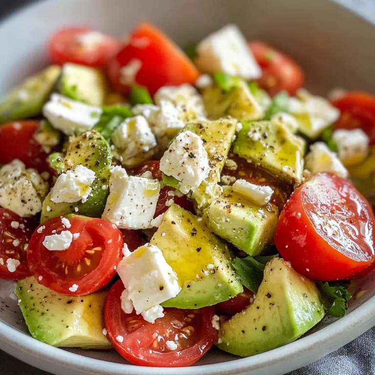 Avocado-Salat mit Feta & Tomaten
