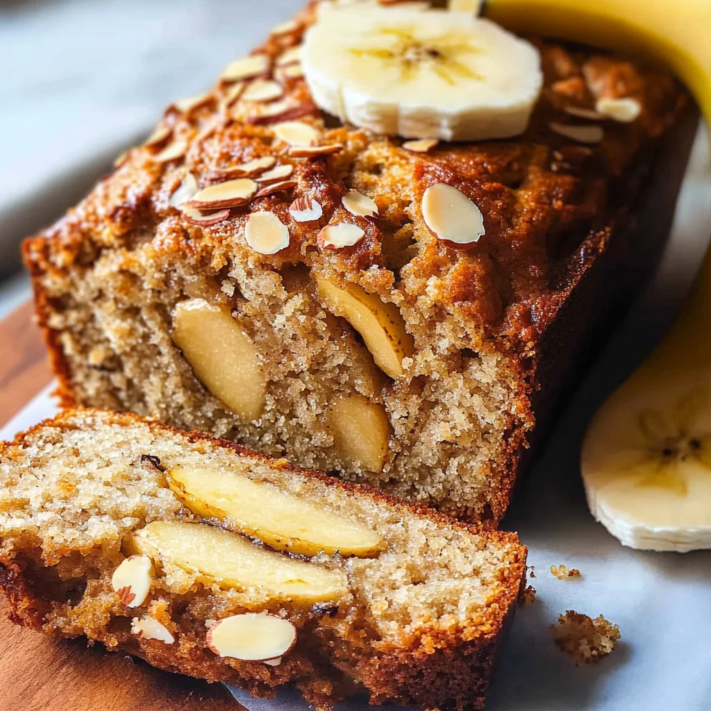 Bananenbrot mit Apfel