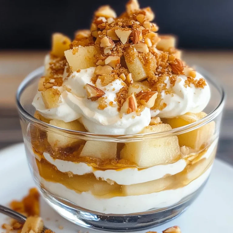 Bratapfel-Dessert im Glas