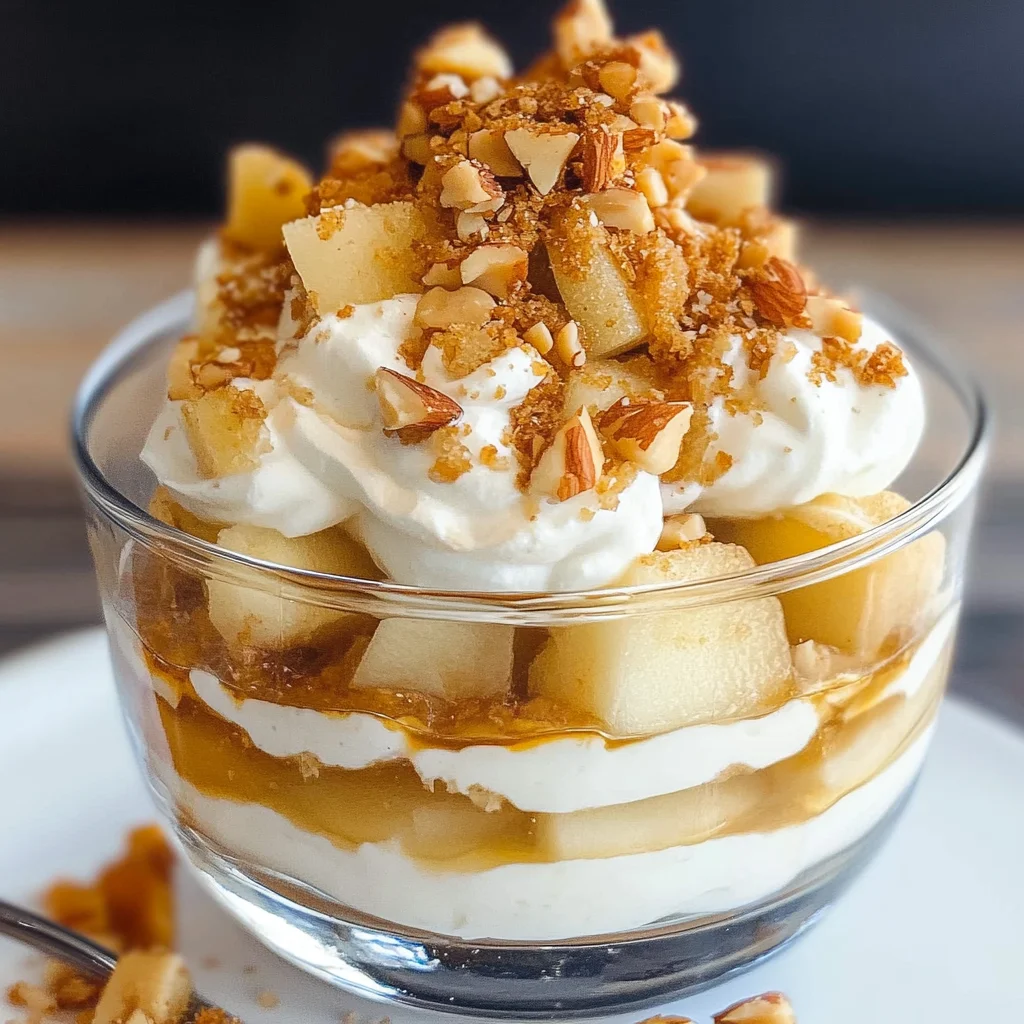 Bratapfel-Dessert im Glas