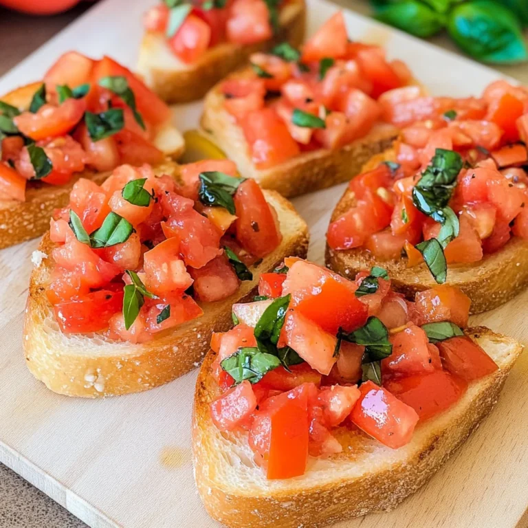 Bruschetta mit Tomaten - klassisch italienisch