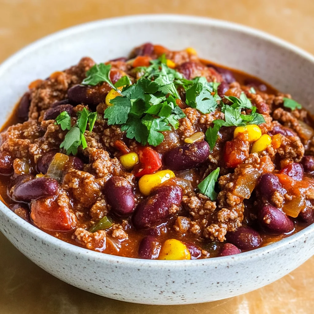 Chili con Carne mit Schokolade