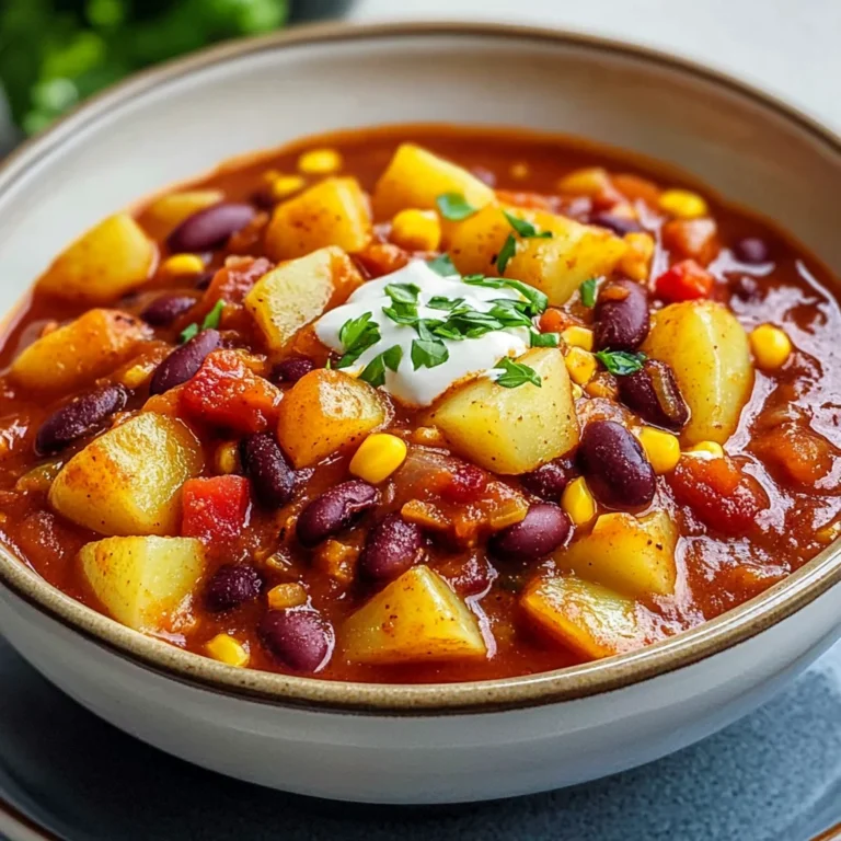 Chili sin Carne mit Kartoffeln