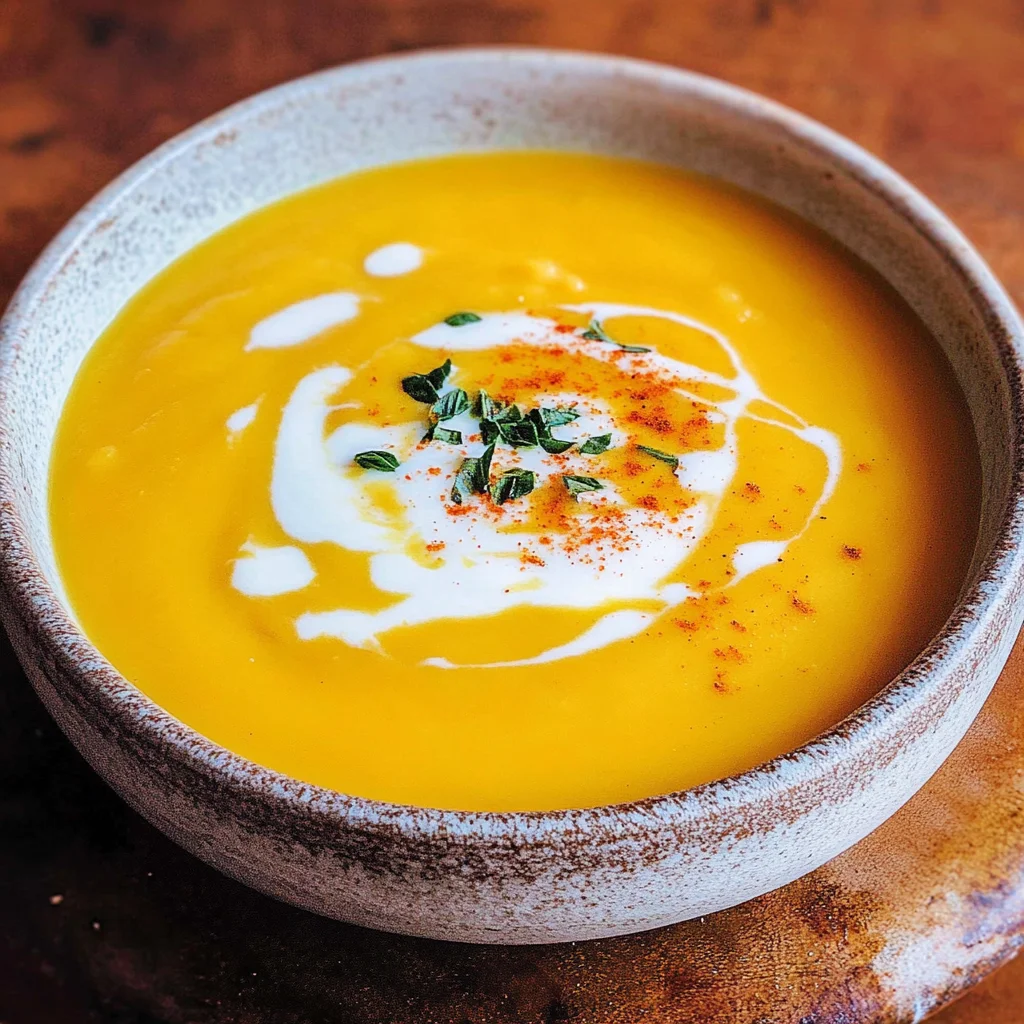 Cremige Butternut-Kürbis-Suppe