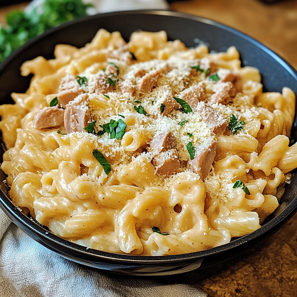 Cremige One Pot Pasta mit Thunfisch