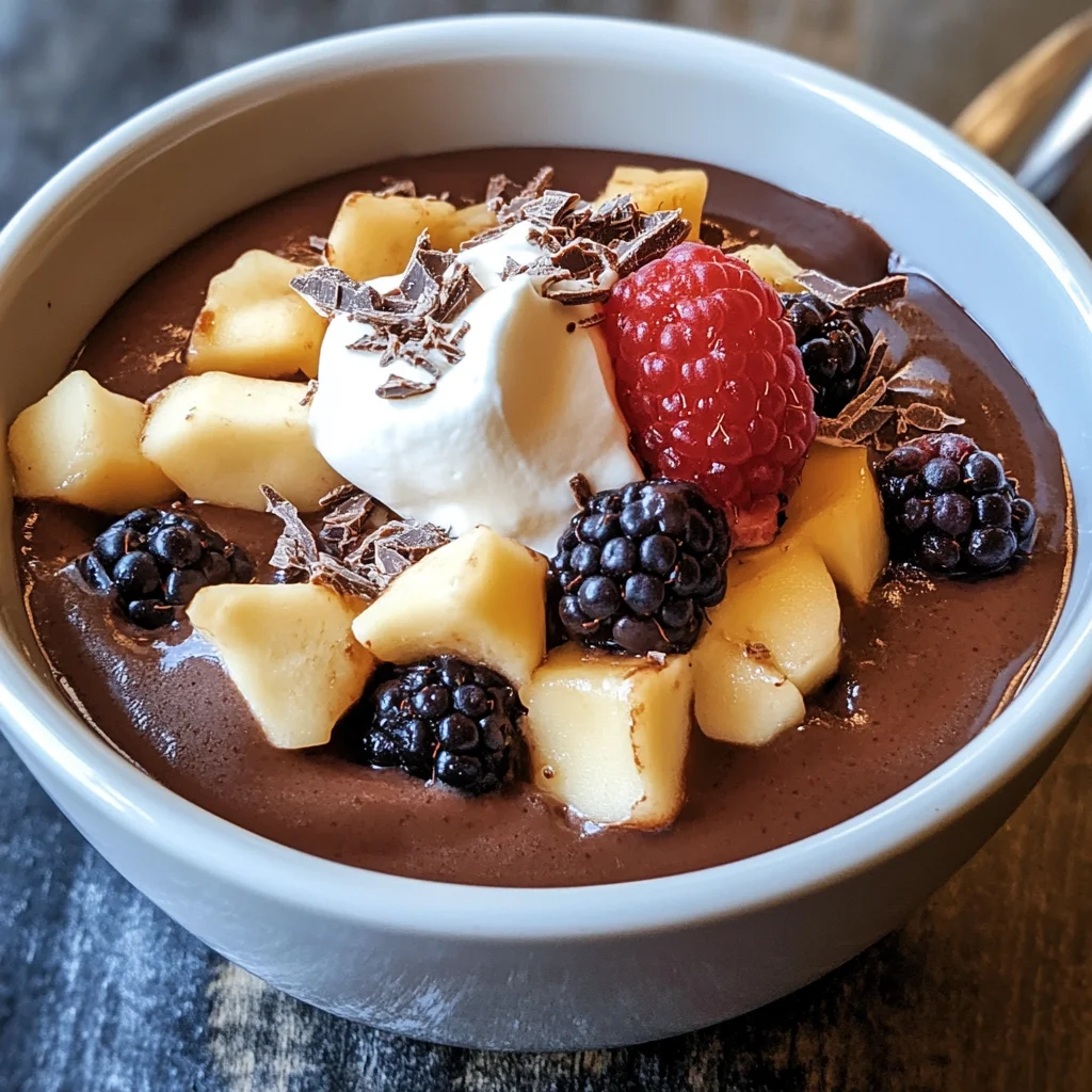 Cremiger Schokoladenpuddingbrei