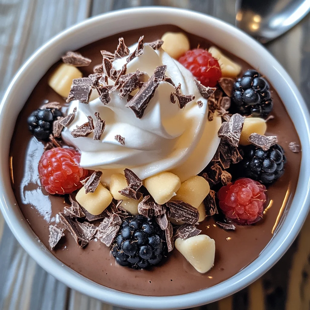 Cremiger Schokoladenpuddingbrei