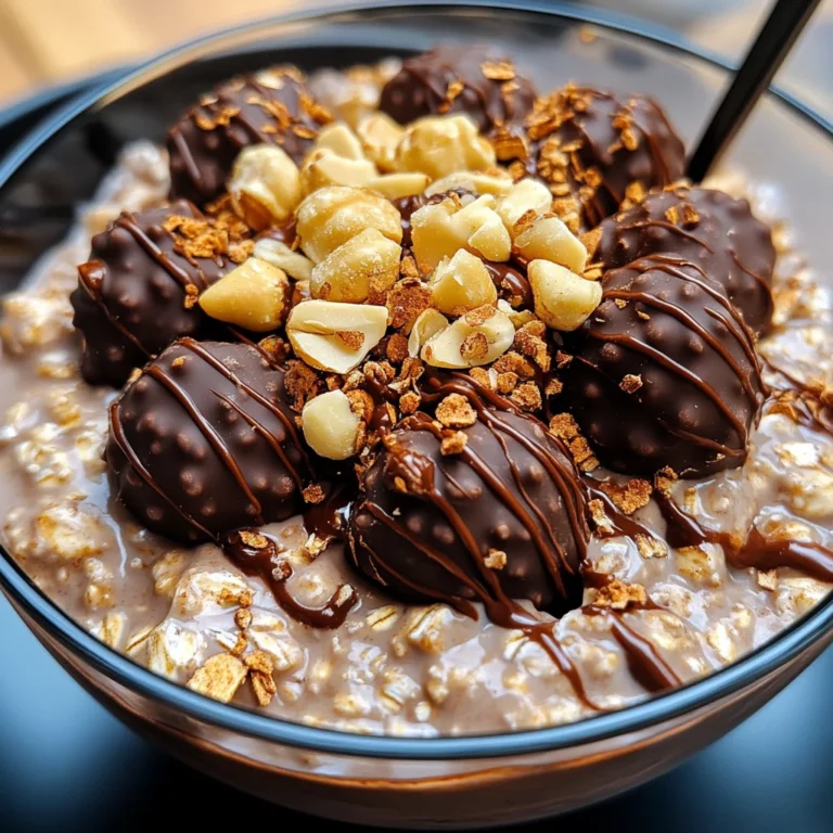 Ferrero Rocher Haferflocken für die Nacht