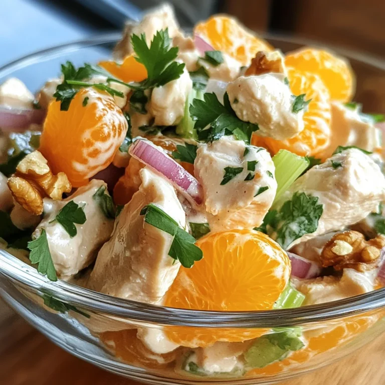Geflügelsalat mit Mandarinen