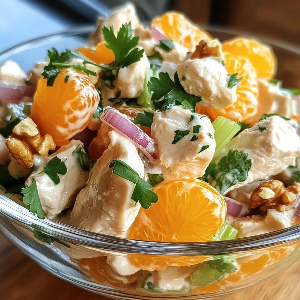 Geflügelsalat mit Mandarinen