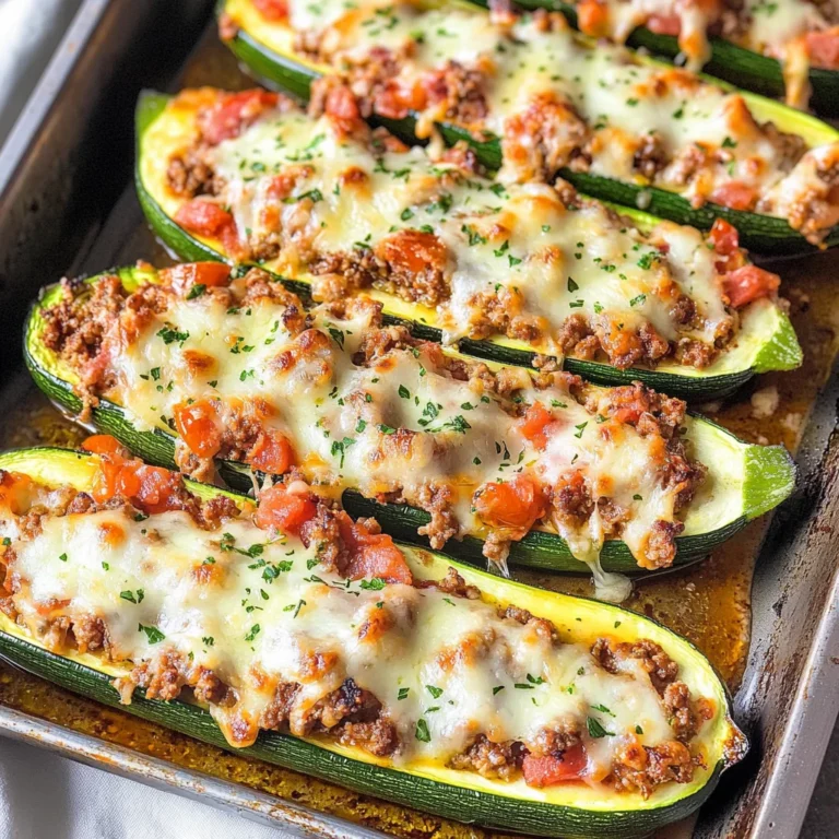 Gefüllte Zucchini mit Hack - so lecker!