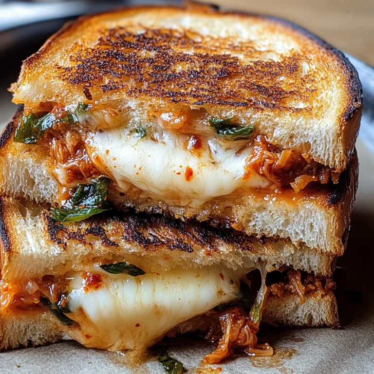 Gegrillter Kimchi-Käse