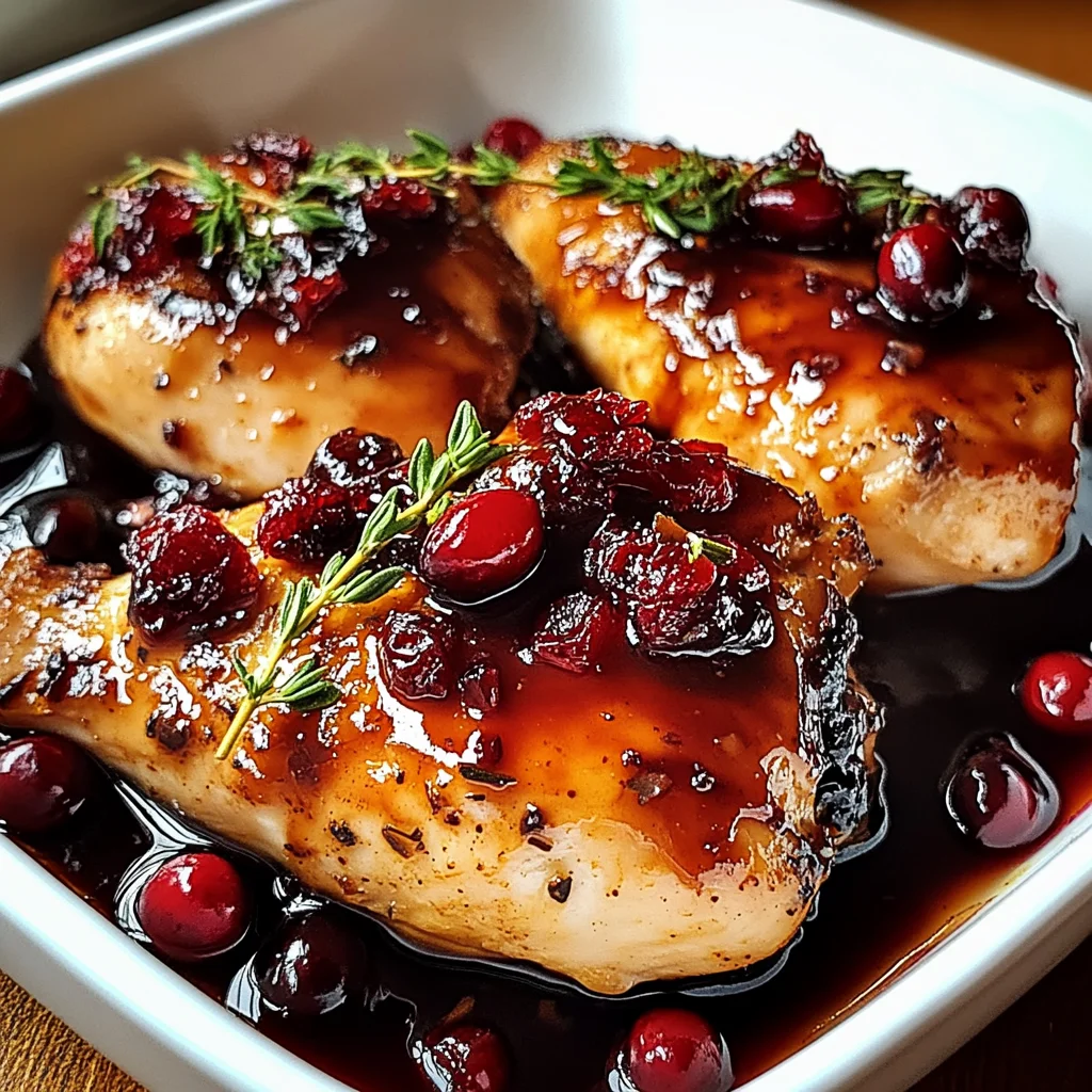 Hähnchen mit Preiselbeer-Balsamico-Glasur