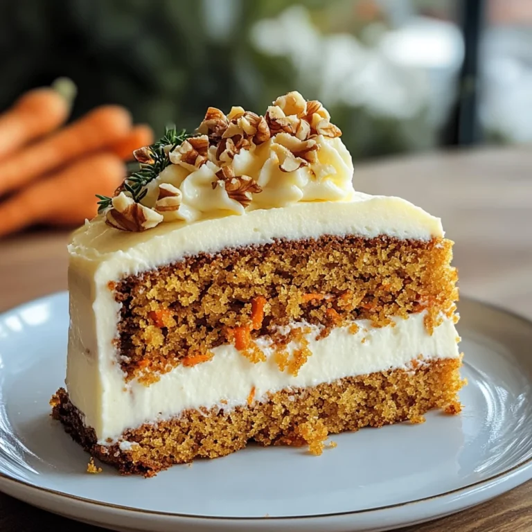 Karottenkuchen mit Weißer Schokoladenmousse