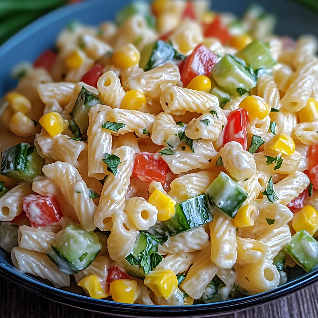 Kinder Nudelsalat mit Frischkäse