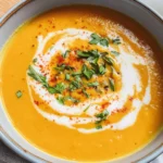 Kürbissuppe mit Kokosmilch und Ingwer