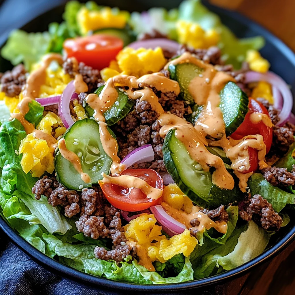 Low Carb Big Mac Salat