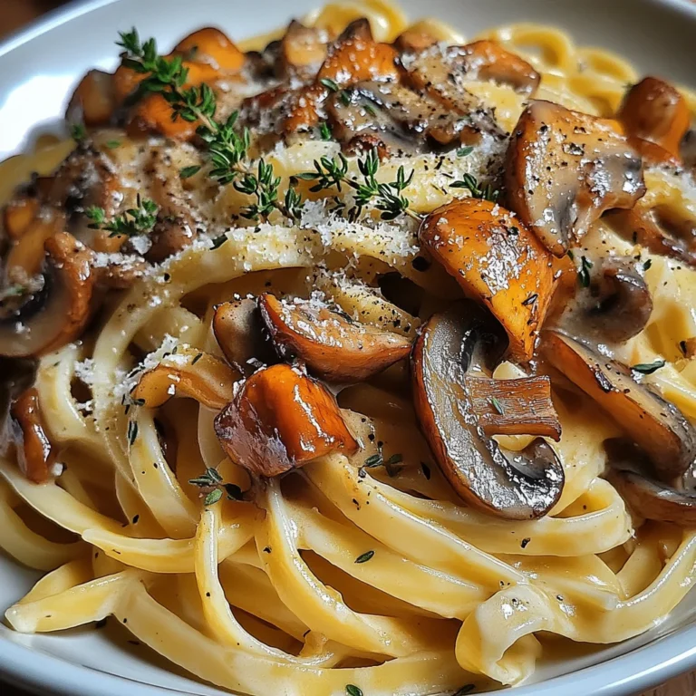 Nudeln mit Pfifferlingssauce