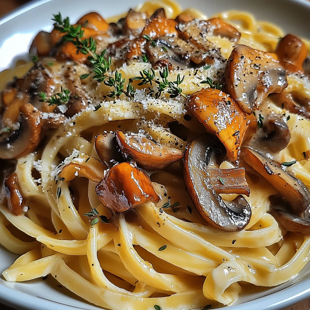 Nudeln mit Pfifferlingssauce
