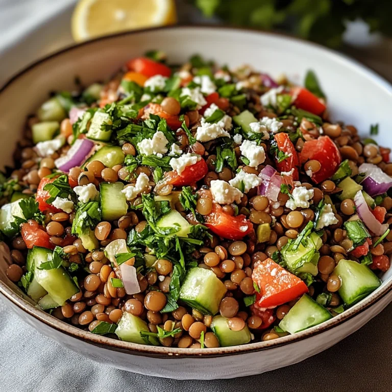 Orientalischer Linsensalat