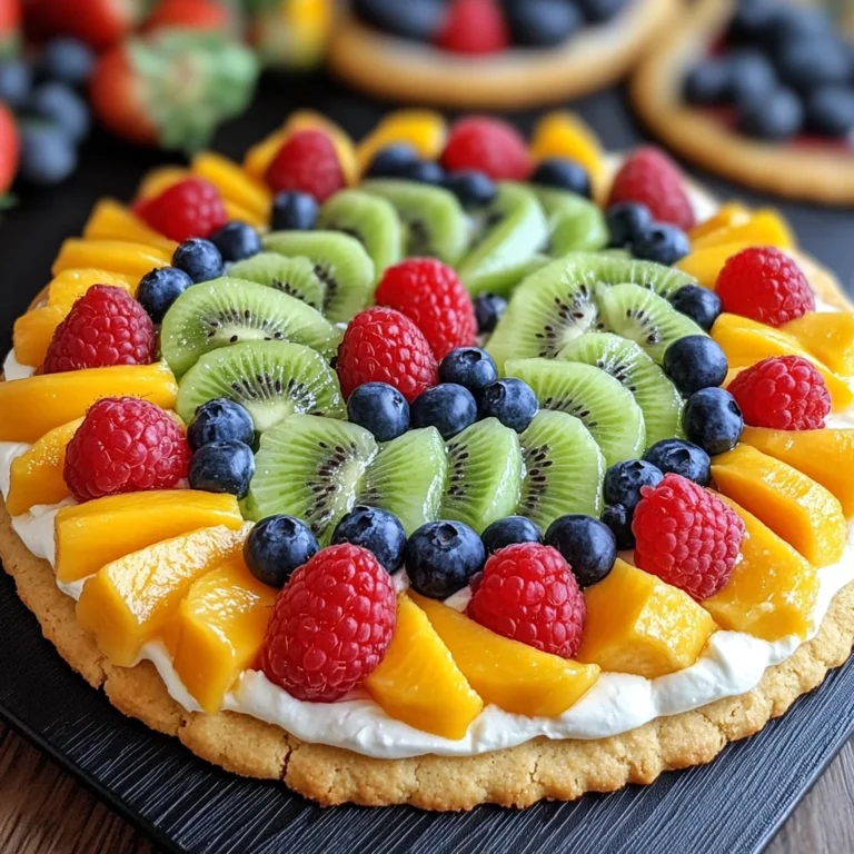 Oster-Ei-Fruchtpizzen