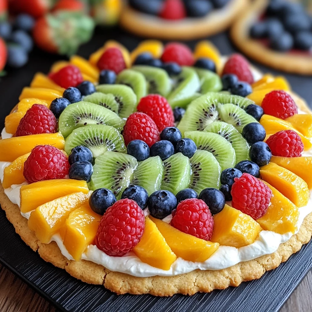 Oster-Ei-Fruchtpizzen