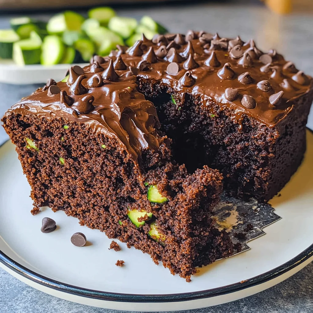 Schoko-Zucchini-Kuchen - saftig & schnell