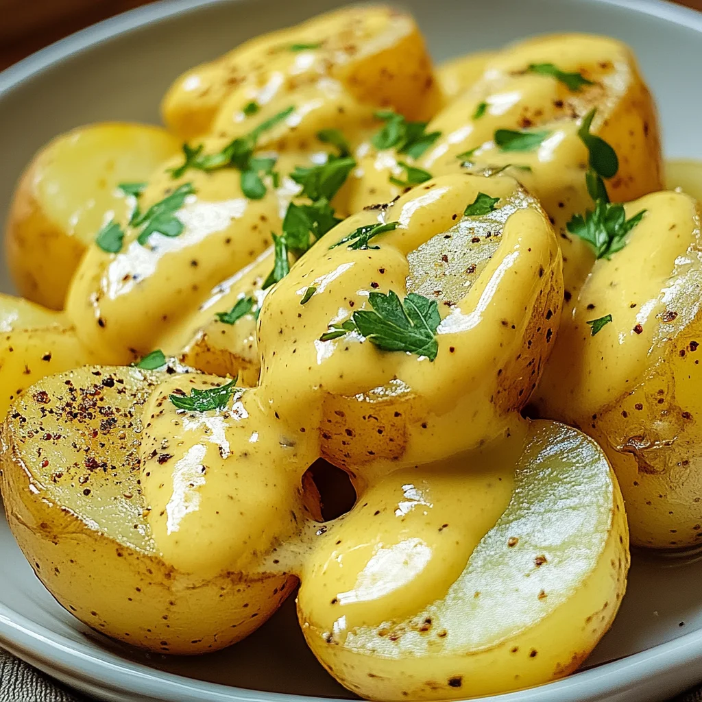 Senfsauce mit Salzkartoffeln