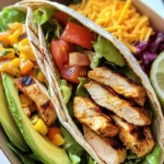 Südwestliche Hähnchen-Wraps