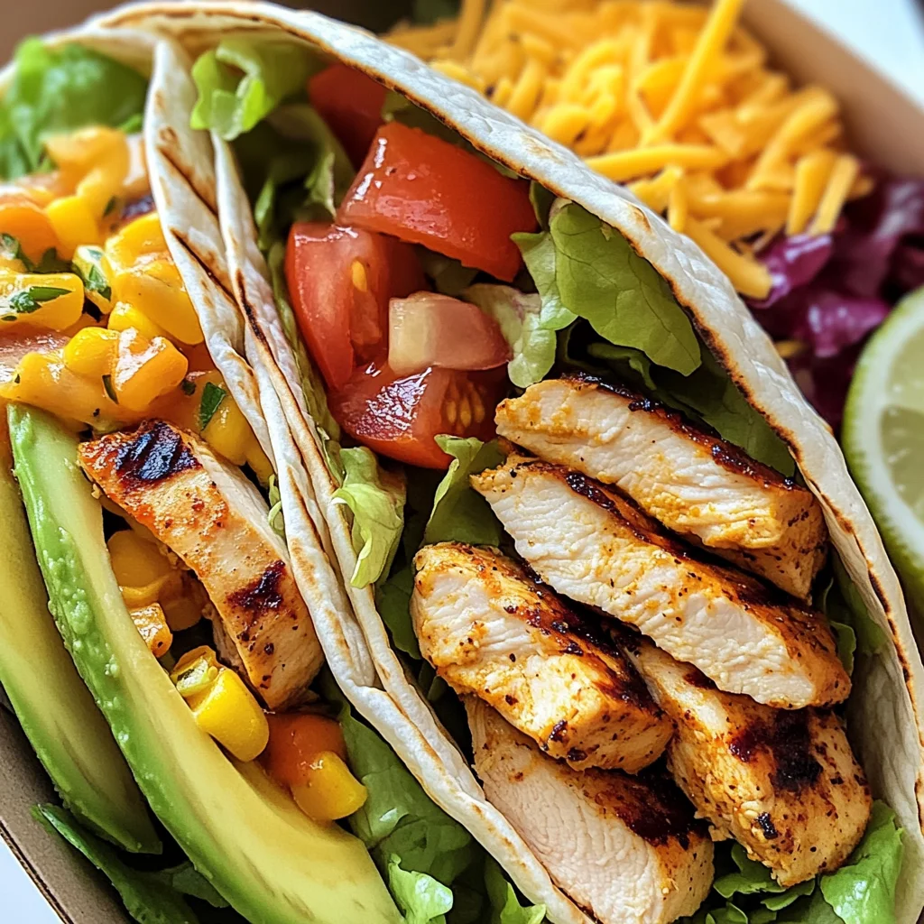 Südwestliche Hähnchen-Wraps