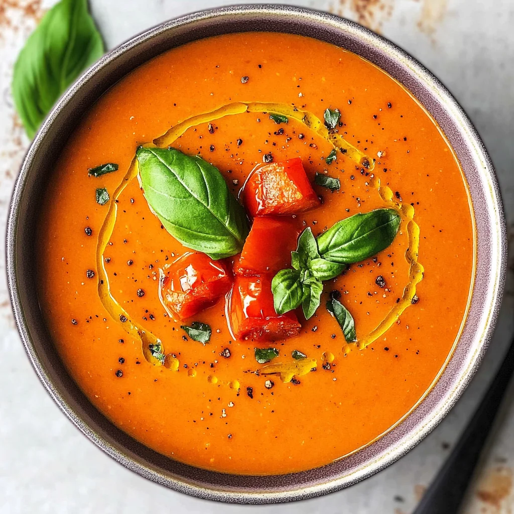Tomaten-Paprika-Suppe