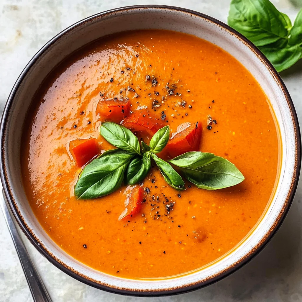 Tomaten-Paprika-Suppe