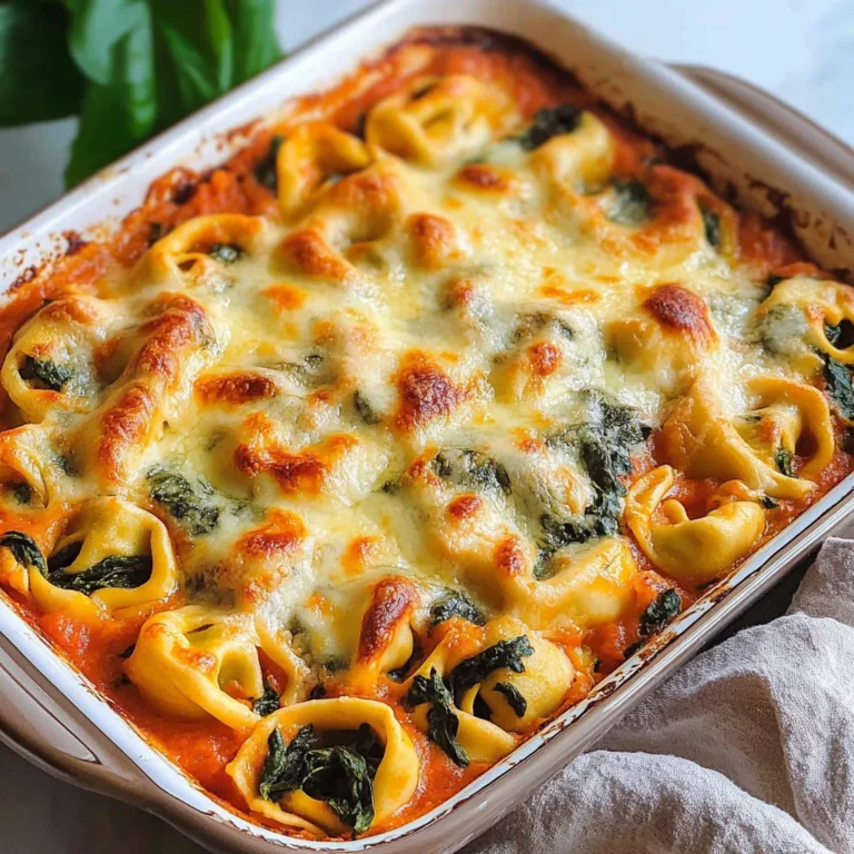 Tortellini-Auflauf mit Spinat