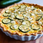 Zucchini-Quiche mit Feta