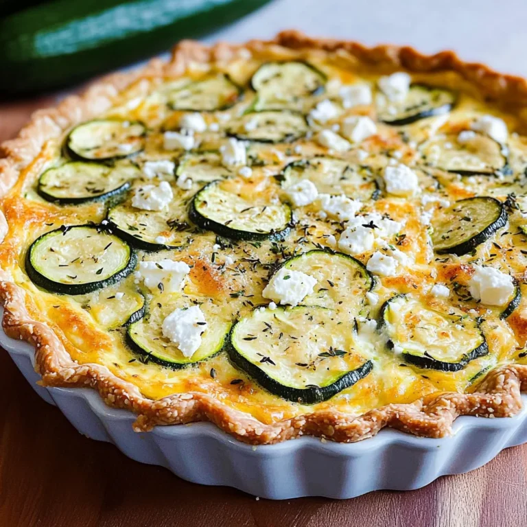 Zucchini-Quiche mit Feta