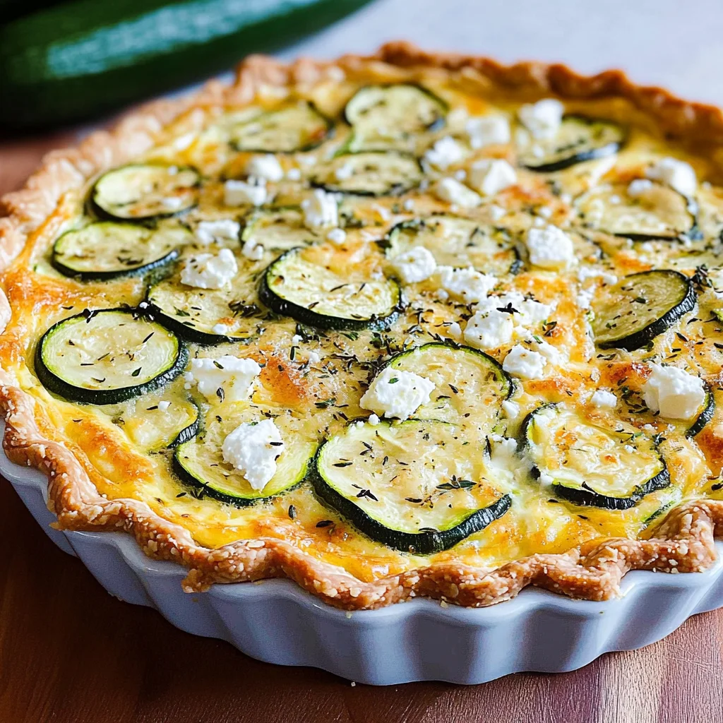 Zucchini-Quiche mit Feta