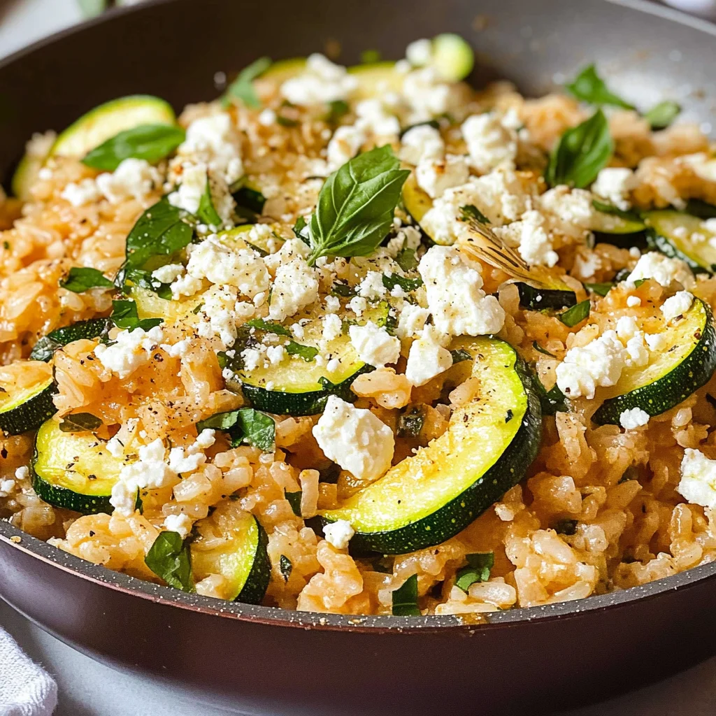 Zucchini-Reis-Pfanne