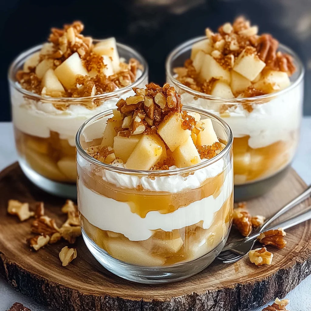 Bratapfel-Dessert im Glas