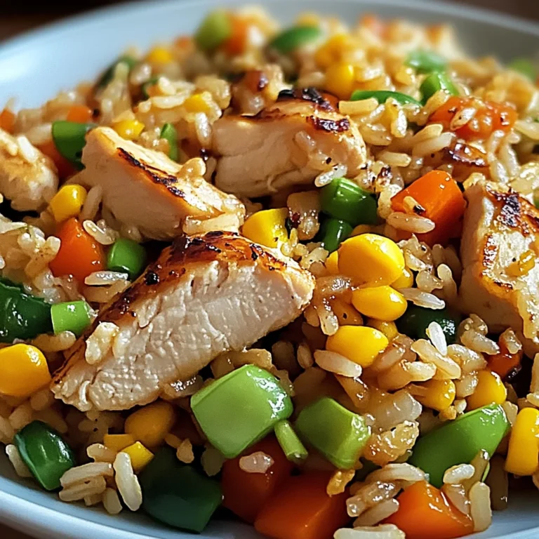 Bratreis mit Hähnchen