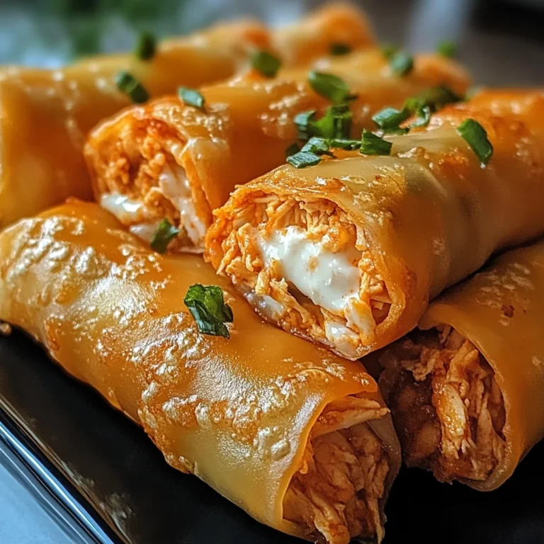 Buffalo Chicken Frühlingsrollen