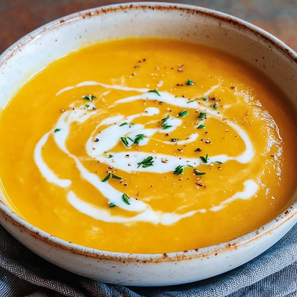 Cremige Butternut-Kürbis-Suppe