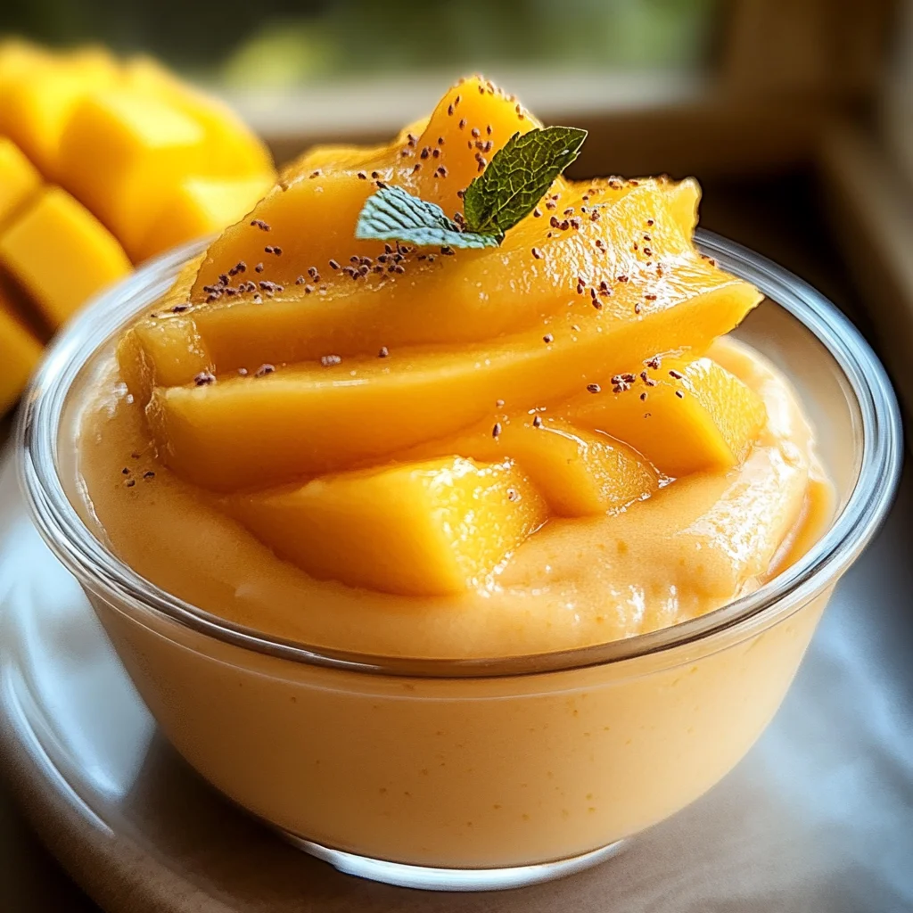 Cremige Mango-Mousse