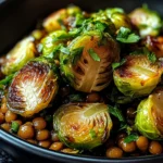 Gebratener Rosenkohl mit Berglinsen