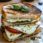 Gegrilltes Mozzarella-Sandwich