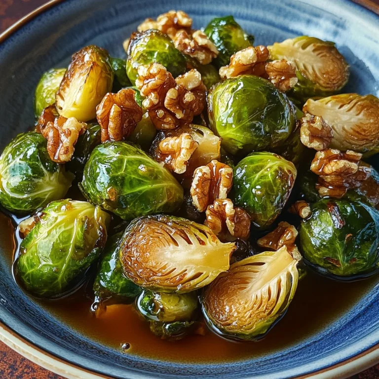 Gerösteter Rosenkohl mit Walnüssen und Honig