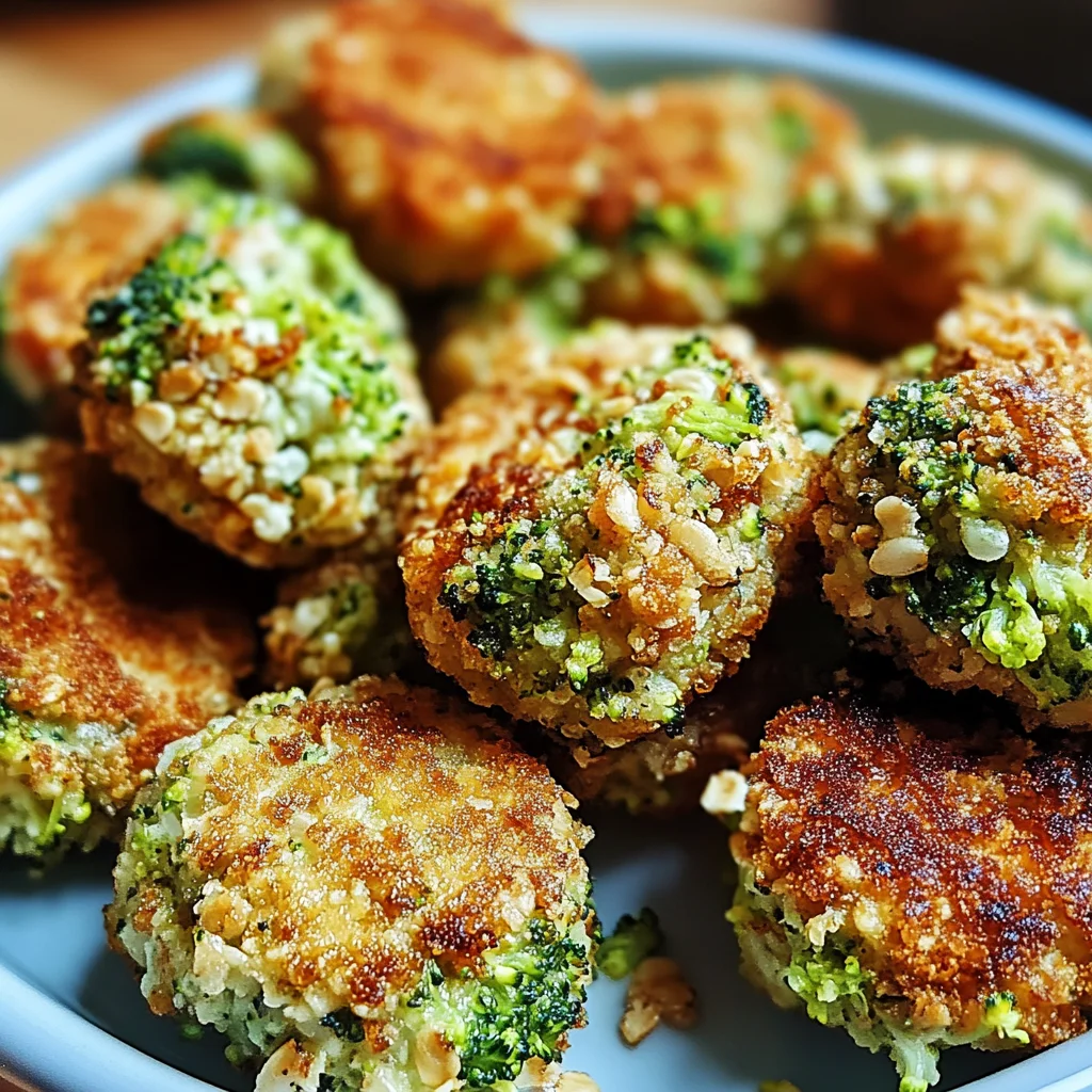 Gesunde Brokkoli Nuggets mit Haferflocken