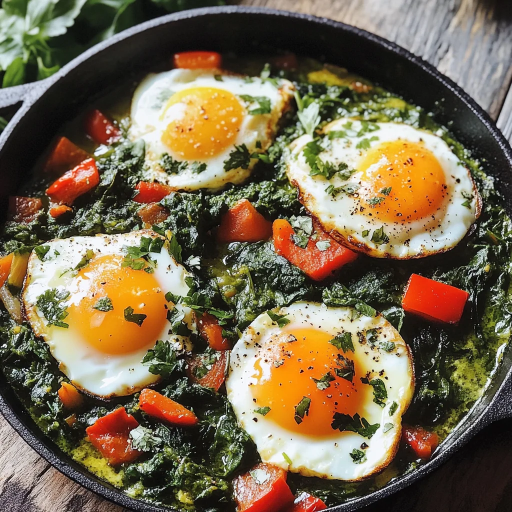 Grüne Shakshuka