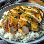 Honig Senf Hähnchen mit Reis