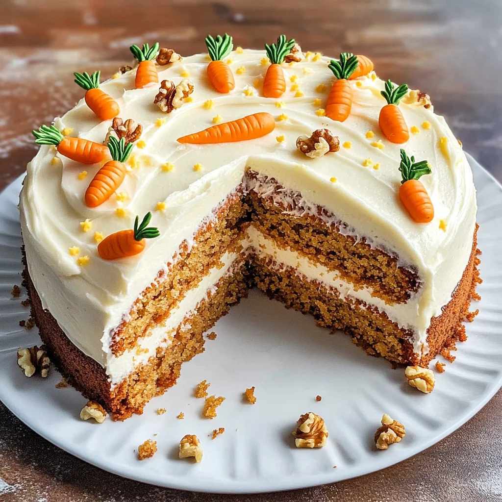 Karottenkuchen mit Frischkäse-Frosting