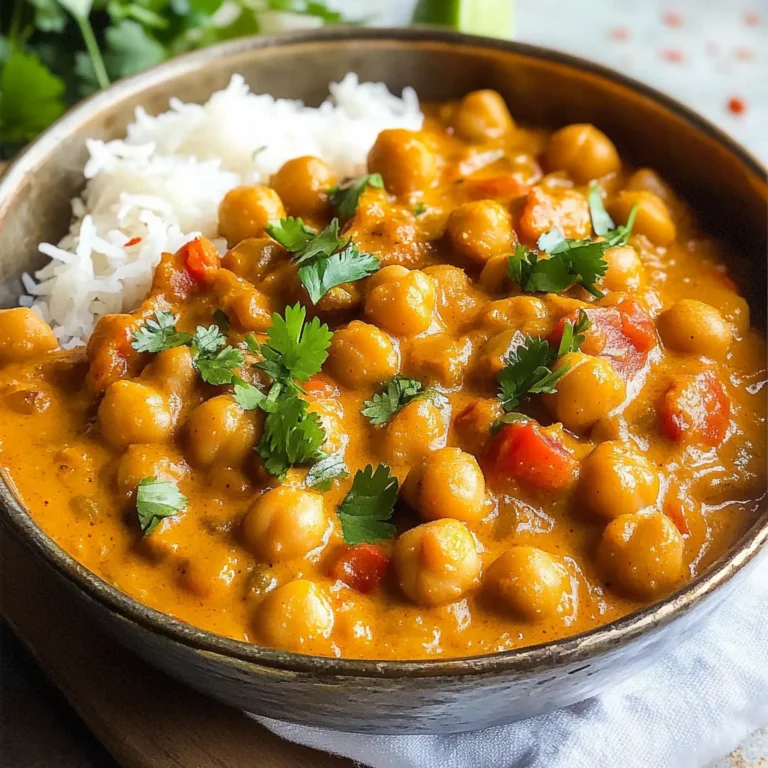 Kichererbsen-Curry mit Kokosmilch
